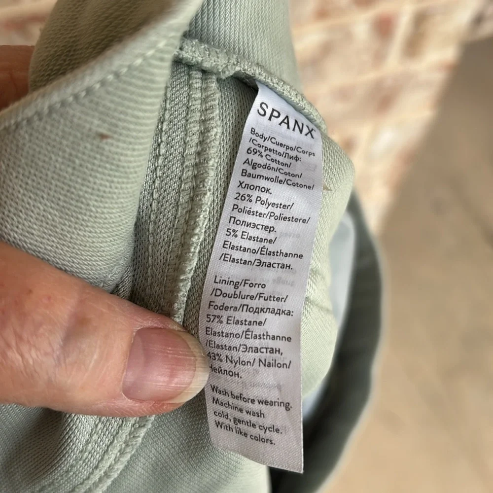 Spanx Sage‎ Green Stretch Skinny Pull-On Jeans